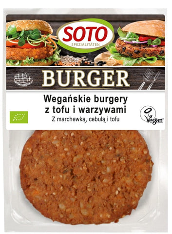 Vegane Burger mit Tofu und Gemüse BIO 200 g SOTO
