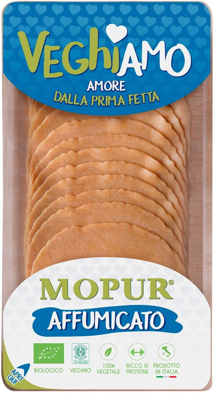 Veganes Produkt A'LA mopur Räucherwurst BIO 90 g - VEGHIAMO