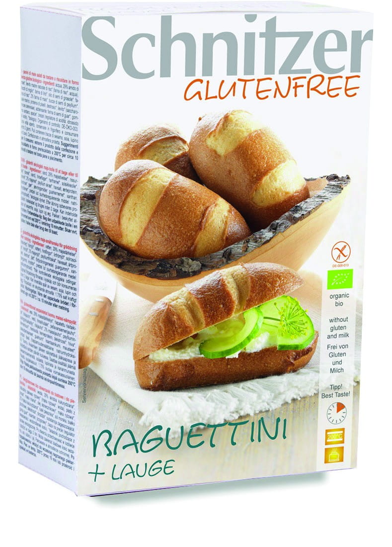 Glutenfreie Laugenbrötchen zum Backen BIO 250 g SCHNITZER