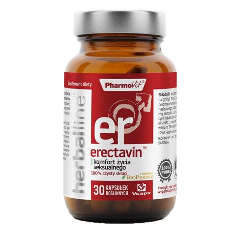 Erectavin mit Zusatz von Bioperin 30 Kapseln vcaps PHARMOVIT HERBALLINE