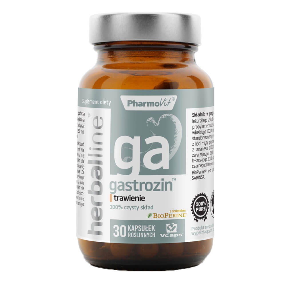 Gastrozin mit Zusatz von Bioperine 30 Kapseln vcaps PHARMOVIT HERBALLINE