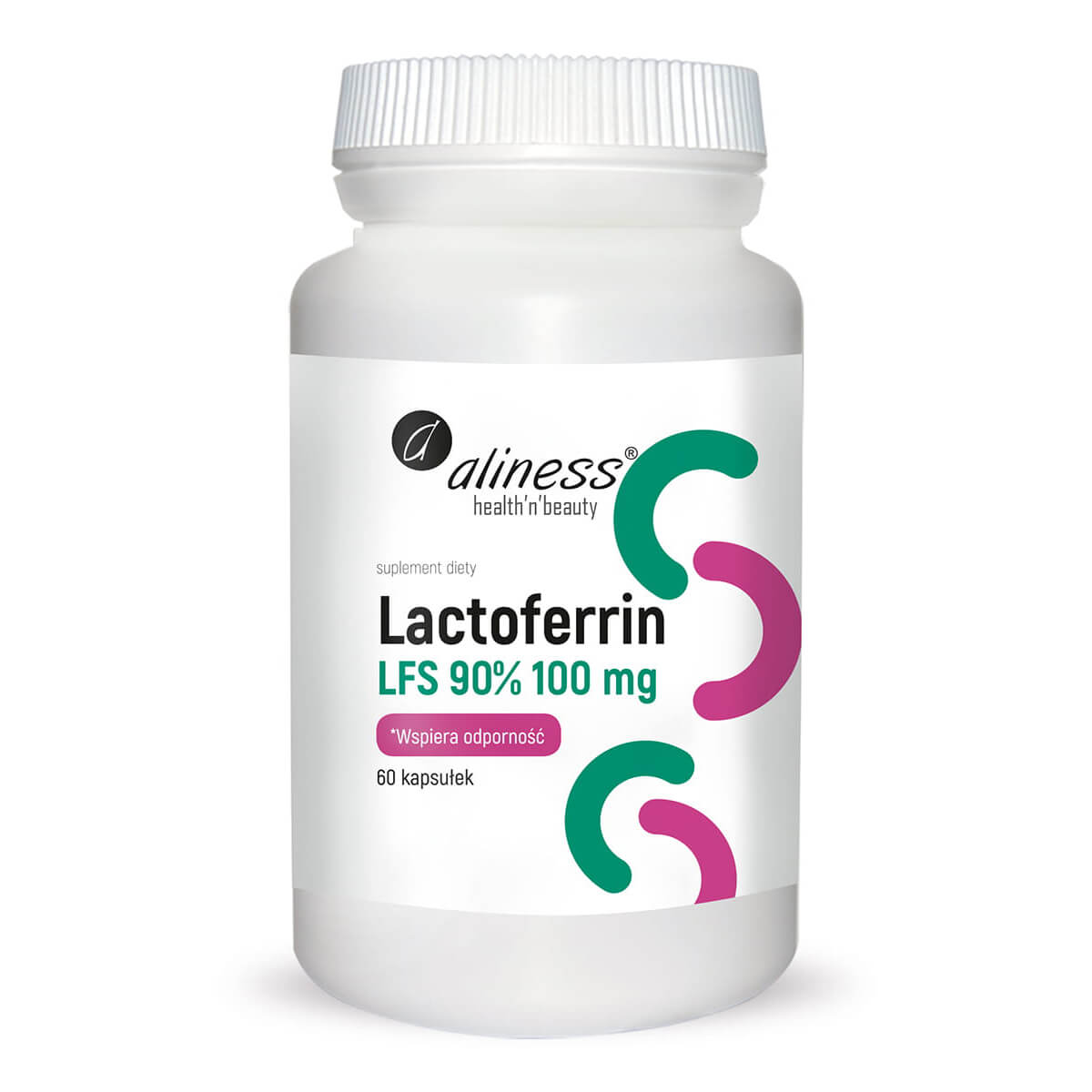 Lactoferrin Lactoferrin lfs 90% 100mg 60 Kapseln ALINESS Hlavní obrázek produktu