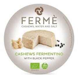 Bio Fermentino aus Cashewnüssen mit schwarzem Pfeffer von CASA DEL FERMEN, 90 g, cremiger Käseersatz in einer Packung