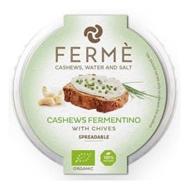 Bio Cashewnüsse mit Schnittlauch von CASA DEL FERMEN, fermentiert, in 100 g Packung, frische und aromatische Nüsse.