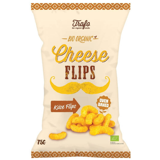 Bio Maischips von TRAFO, 75 g, knusprige Maischips in einer transparenten Verpackung.