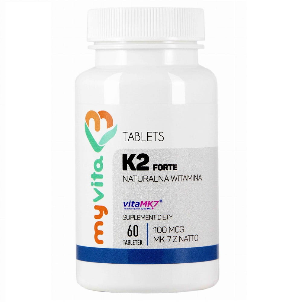 Vitamin K2 MK - 7 K2 MK7 100mcg mit Natto K2MK7 60 Tabletten MYVITA