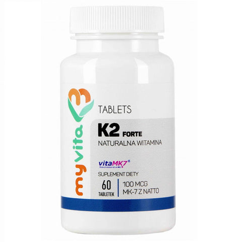 Vitamin K2 MK - 7 K2 MK7 100mcg mit Natto K2MK7 60 Tabletten MYVITA