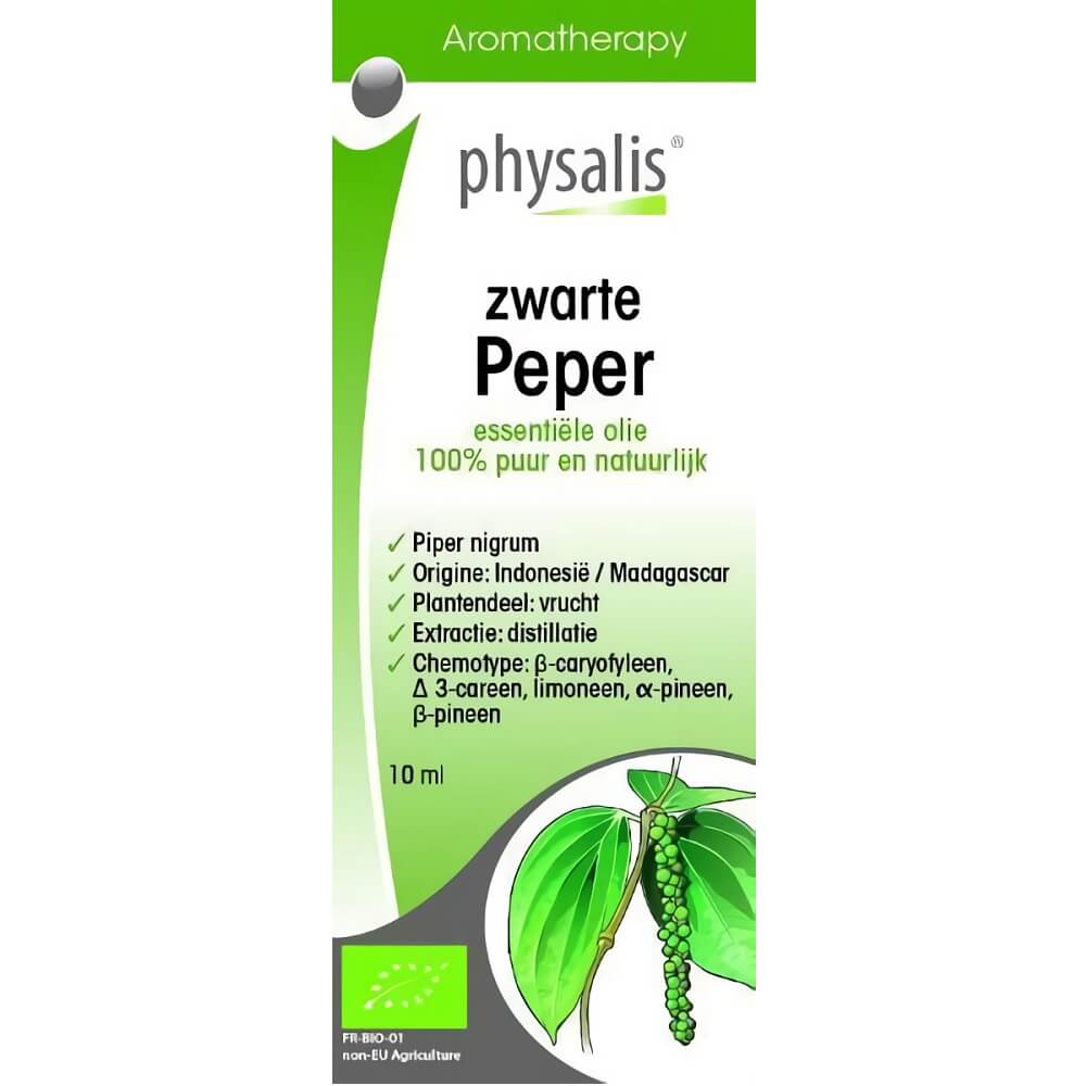 Ätherisches Öl kompakter Pfeffer (schwarzer Pfeffer) BIO 10 ml - PHYSALIS