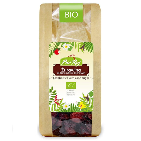 Cranberry gesüßt mit Rohrzucker BIO 100 g - BIO RAJ