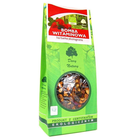 BIO Vitaminbombentee von DARY NATURY in 200 g Packung, frischer Kräutertee mit natürlichen Vitaminen.
