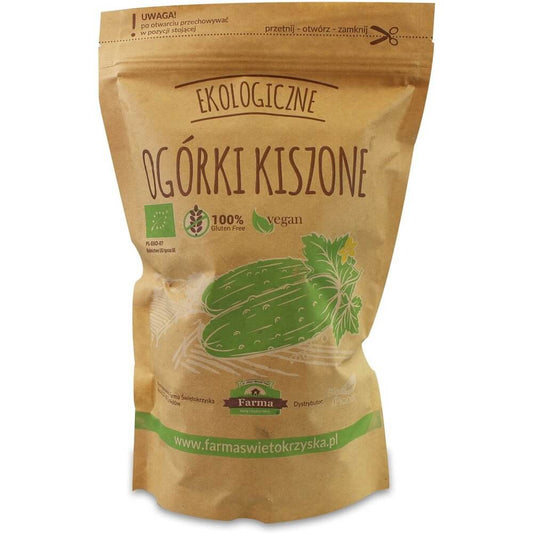 Bio eingelegte Gurken in Doypack von FARMA ŚWIĘTOKRZYSKA, 980 g, frisch und knackig, ideal für Salate und Snacks