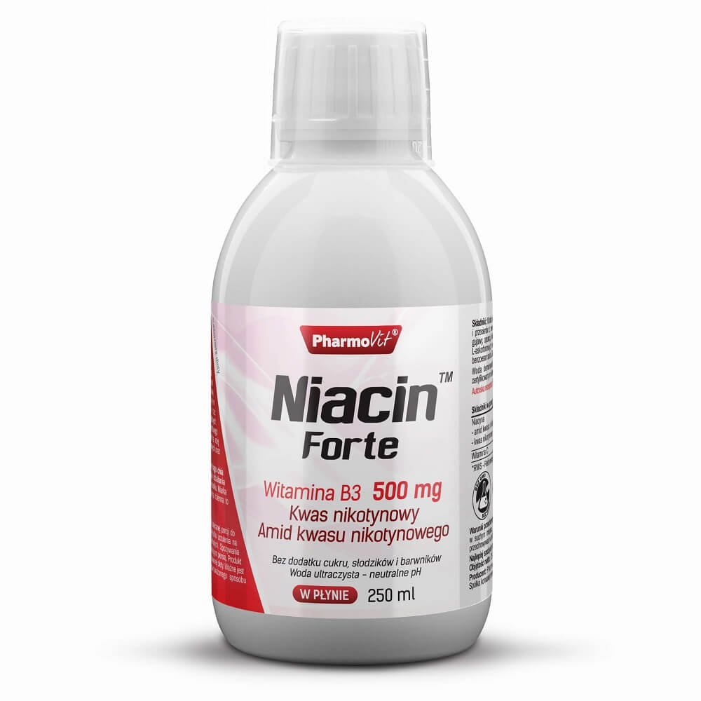 Vitamin B3 Niacin Niacin FORTE Nicotinsäureamid Nicotinsäure 500mg 250ml PHARMOVIT