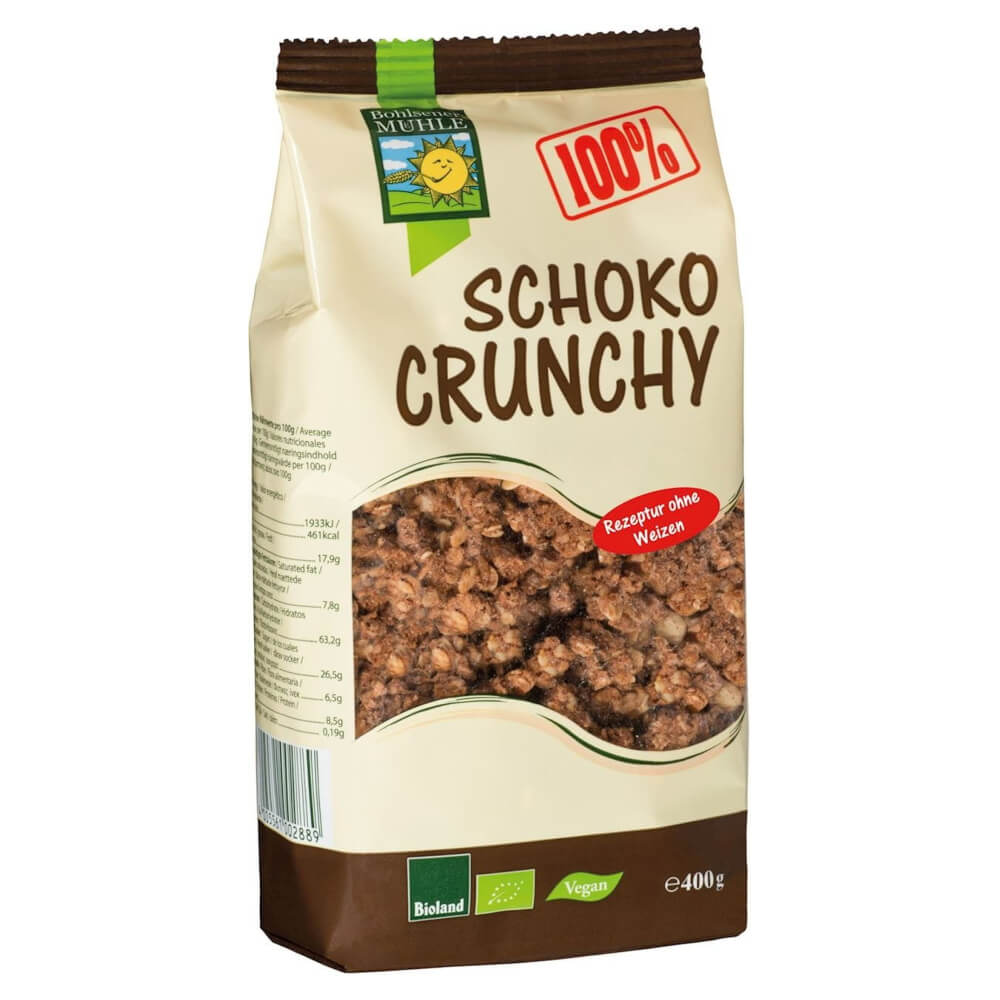 Schoko-Crunchy BIO 400 g - BOHLSENER MÜHLE Hoofdafbeelding