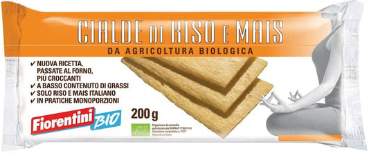 Glutenfreies Reis-Mais-Knäckebrot von FIORENTINI, BIO, 200 g, knuspriges Knäckebrot mit Reis und Mais.
