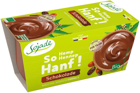 Schokoladen-Hanf-Dessert BIO (2 x 100 g) - SOJADE