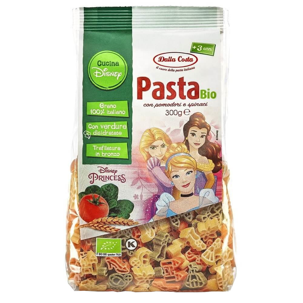 Pasta (grieß tricolor) disney princess BIO 300 g - DALLA COSTA
