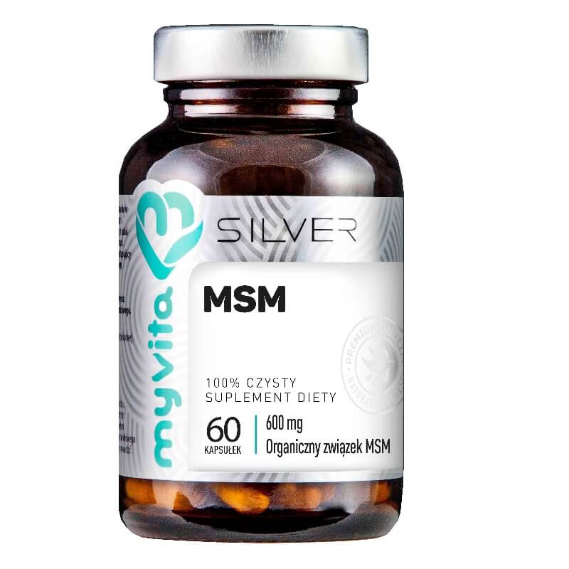MSM organische Verbindung MSM 600mg 60 Kapseln MYVITA SILVER PURE