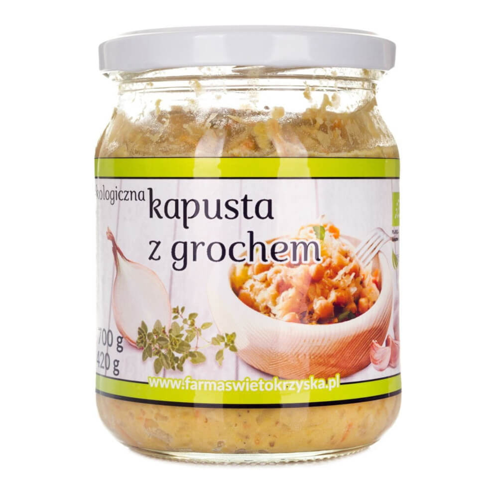 Kohl mit Erbsen BIO 420 g - FARMA ŚWIĘTOKRZYSKA