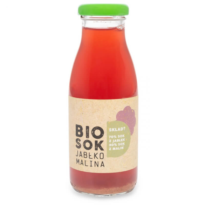 Apfel- und Himbeersaft BIO 250 ml - FRUCHTGESCHMACK