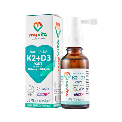 Vitamin K2 + D3 flüssig 100 mcg + 4000 IE 30 ml MYVITA