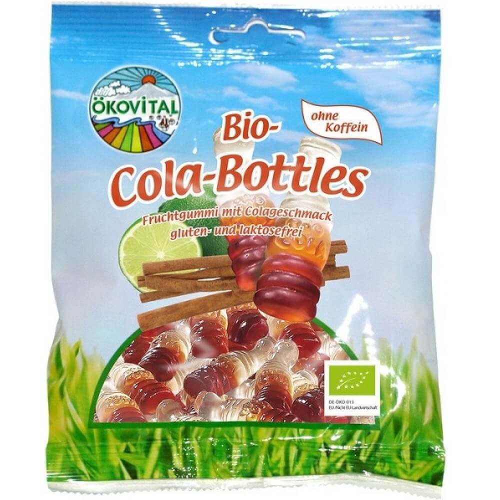 Koffeinfrei laktosefrei Cola-Gelee glutenfrei BIO 100 g - OKOVITAL