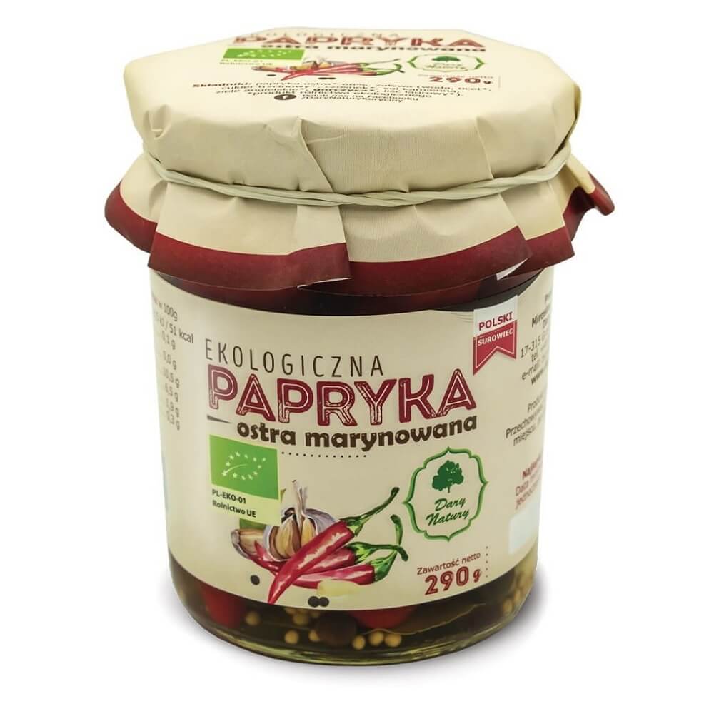 Marinierte rote Paprika BIO 290 g - GESCHENKE DER NATUR