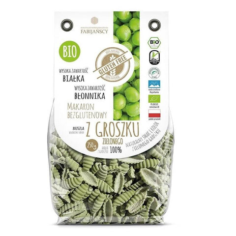 Pasta (aus grünen Erbsen) Schale Gnocchi Sardi glutenfrei BIO 250g - FABIJAŃSCY