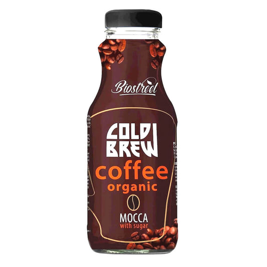 Cold Brew Kaffee mit Mocca BIO-Zucker in 250 ml Flasche von ALE EKO CAFE, erfrischendes Kaffeegetränk mit Schokoladengeschmack