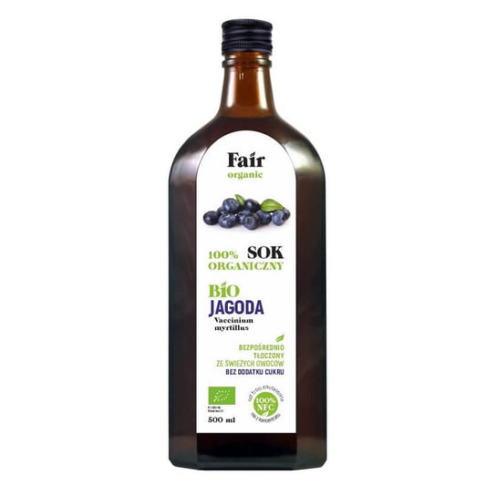 Bio Beerensaft NFC von FAIR ORGANIC in 500 ml Flasche, naturbelassener, fairer Bio-Bierensaft mit frischer, natürlicher Optik