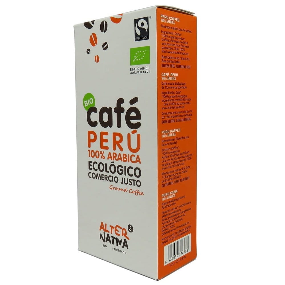 Gemahlener Kaffee Arabica Peru fair gehandelt BIO 250 g - ALTERNATIVA