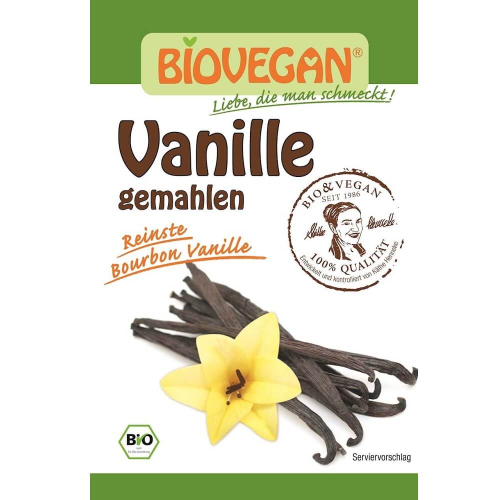 Vanille gemahlener Bourbon glutenfrei BIO 5 g - BIO VEGAN