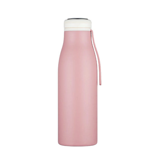 Edelstahl-Thermoflasche Local Fluff 500 ml von ECOFFEE CUP, langlebig und isoliert, zeigt die Flasche mit Deckel und Edelstahloberfläche