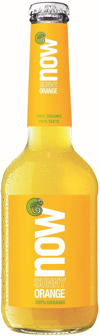 Bio Orangengetränk von NOW in 330 ml Flasche, erfrischend und fruchtig mit Orangengeschmack, natürlich und biologisch hergestellt