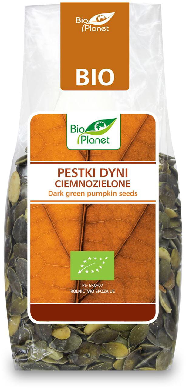 Dunkelgrüne Kürbiskerne BIO 150 g - BIO PLANET Hover Image