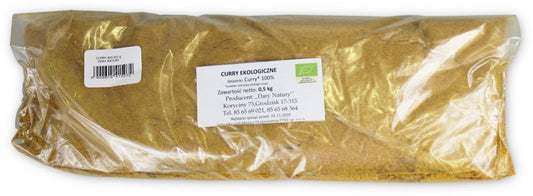 Bio-Curry im 500 g Beutel von DARY NATURY, HORECA-Gewürz, frischer Naturgeschmack, Gewürz für vielfältige Gerichte