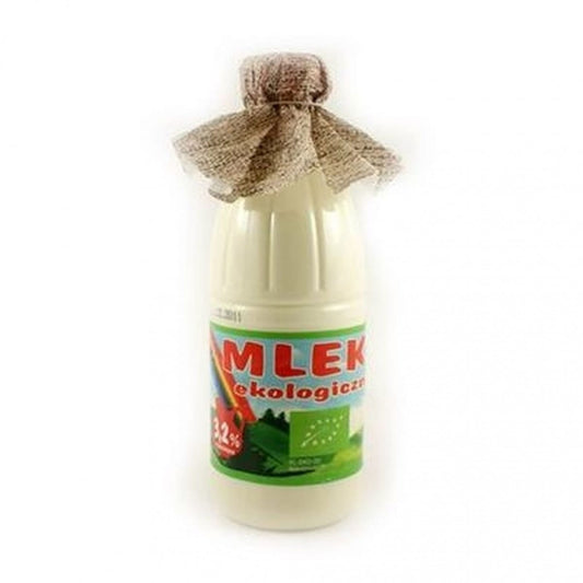 Bio-Milch 3,2 % Fett, 1000 ml von OSM, frische ländliche Milch in einer Flasche, ideal für Kaffee und Kochen