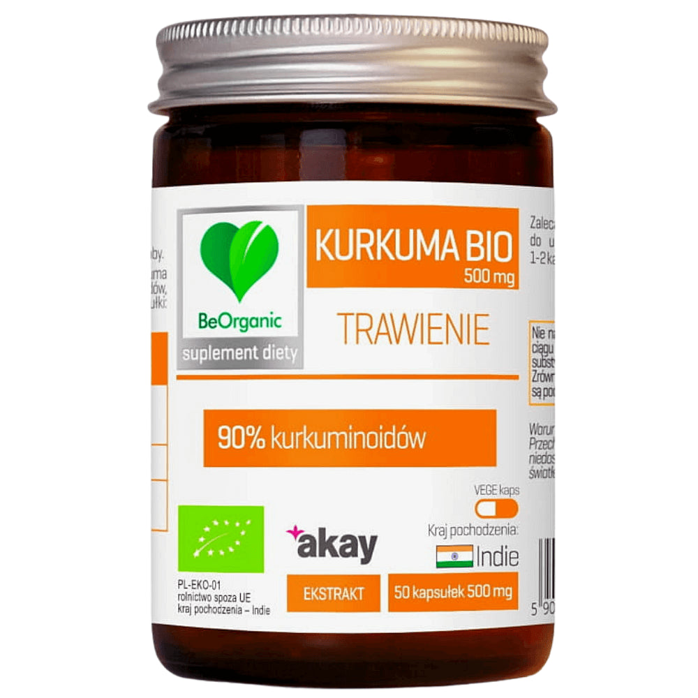 Kurkuma BIO Verdauung 90% Curcuminoide 500 MG Stress 50 Kapseln beorganic MEDICALINE