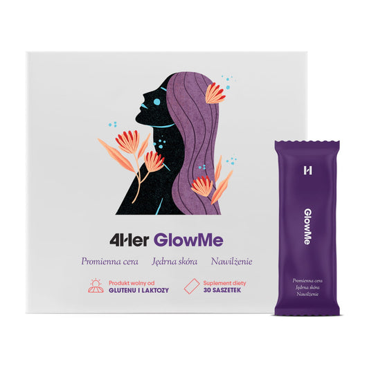 Intensiv-Hautpflege mit HEALTHLABS Glowme Feuchtigkeitsbeutel, feuchtigkeitsspendende Hautmaske in 30 Beuteln