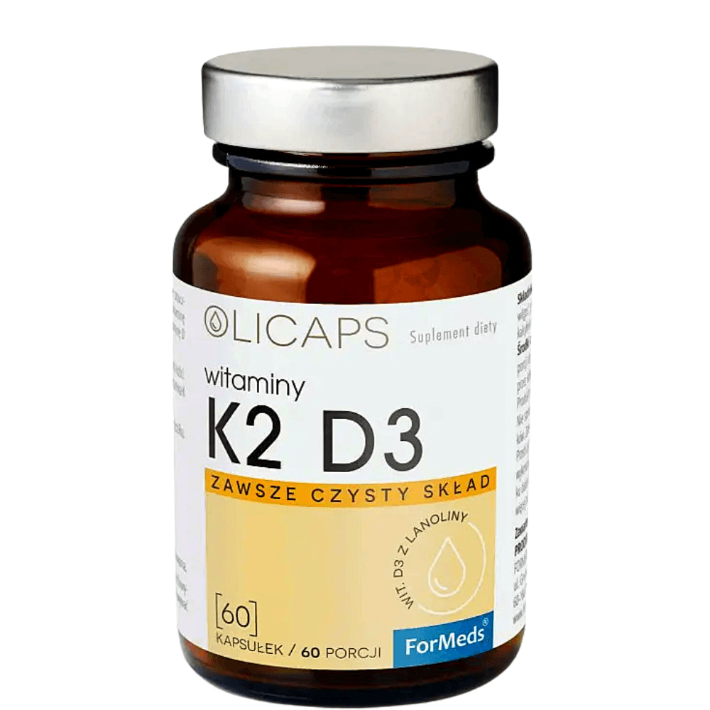 Vitamine K2 und D3 aus Lanolin 60 Portionen 60 Olicaps FORMEDS Kapseln