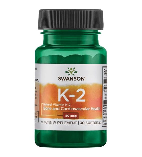 Vitamin K2 MK7 k2mk - 7 50mcg Vitamin K2 - 7 aus Natto 30 Kapseln SWANSON