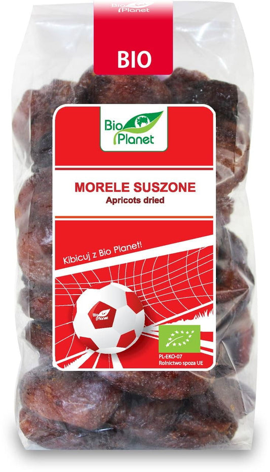 Getrocknete Bio-Aprikosen in 400 g Verpackung von BIO PLANET, saftig und naturbelassen.