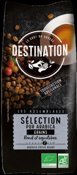 Kaffee 100% Arabica-Selektionsbohnen 1 kg EKO DESTINATION