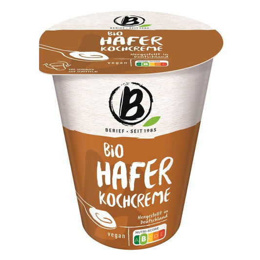 BIO Haferkonzentrat von BERIEF in 200 ml Flasche, cremige Konsistenz, ideal für Getränke und Mahlzeiten.