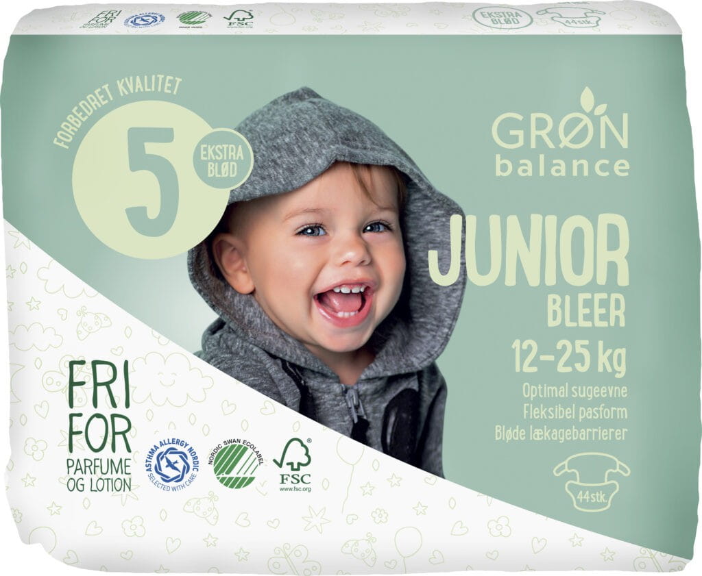 Juniorwindeln 12 - 25 kg (44 Stück) - GRON BALANCE