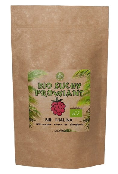 Gefriergetrocknete Bio-Himbeeren im Lunchpaket von HELPA, 20 g, frische und natürliche Snack-Option für unterwegs