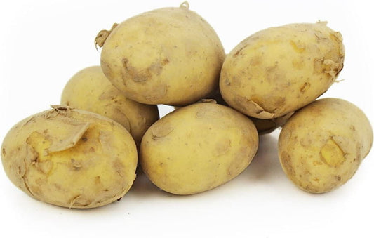 Frische weiße BIO PLANET Bio-Kartoffeln, ca. 2 kg, rohes Gemüse mit glatter Oberfläche und brauner Schale.