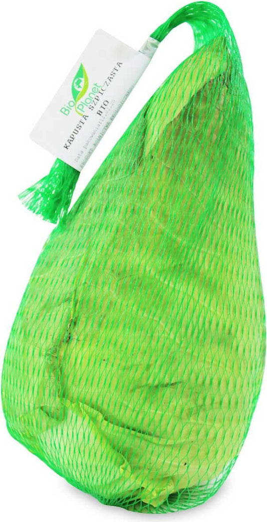 Frischer Bio-Spitzkohl vom Bio PLANET, ca. 1 kg, grüne Kohlköpfe mit glatter Oberfläche, ideal für gesunde Gerichte