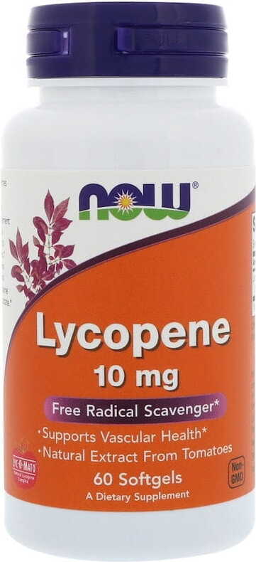 Lycopin aus Tomatenextrakt Lycopin 10 mg 60 Kapseln NOW FOODS