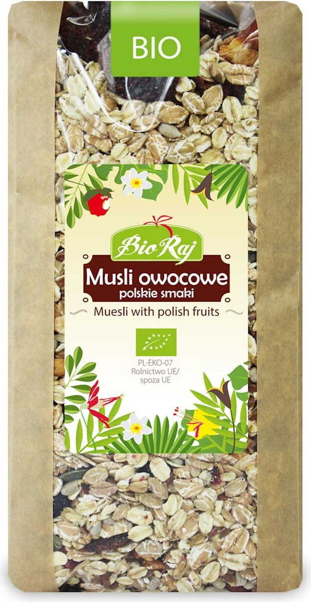Polnische Fruchtmüsliaromen BIO 700 g - BIO RAJ