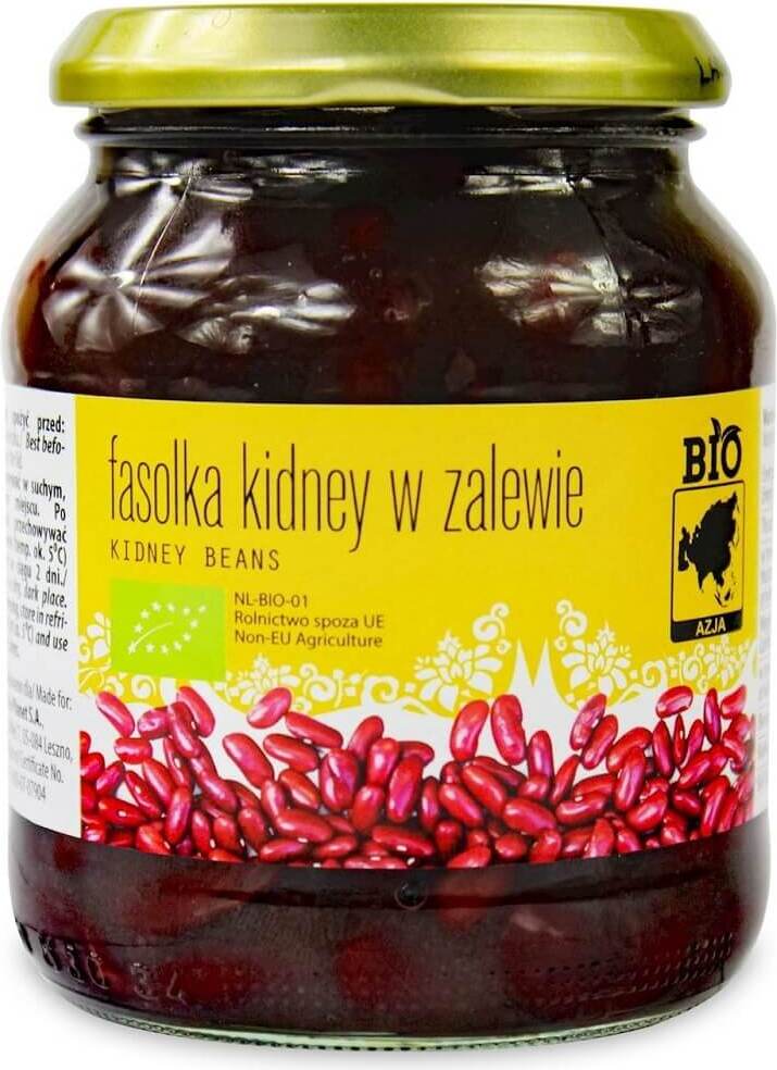 Kidneybohnen in Salzlake im Glas BIO 350 g (215 g) - BIO ASIA